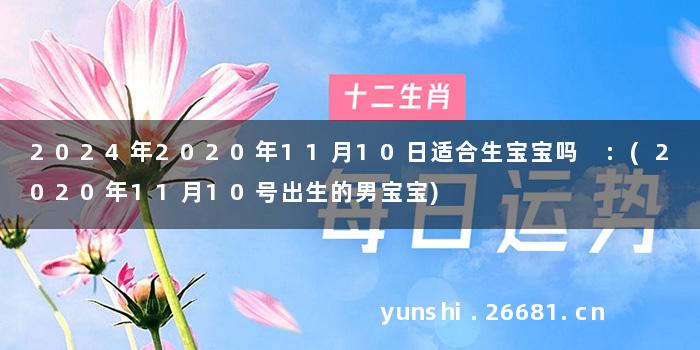 2024年2020年11月10日适合生宝宝吗 :(2020年11月10号出生的男宝宝)